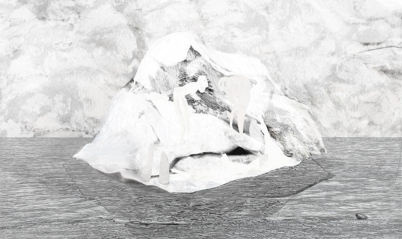 Alex Fischer, Is Water, 2013-06-11, 24¼×40¾″ / 616×1035㎜, print